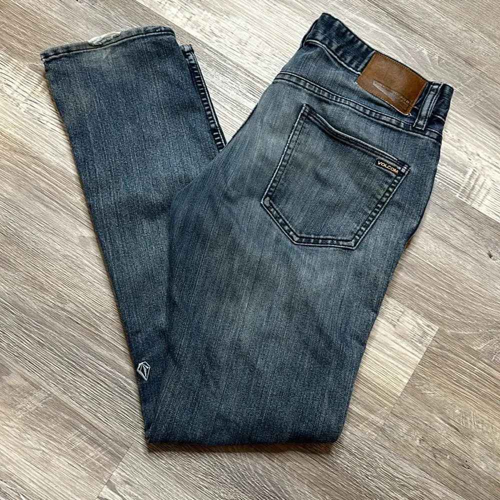 VOLCOM• vorta form• slim form• men’s size 30• indigo blue distressed (1532)